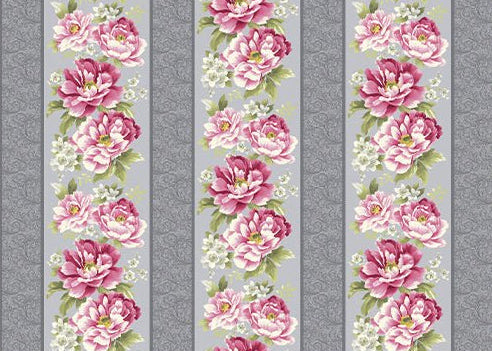 Camellia - Stripe - Grey