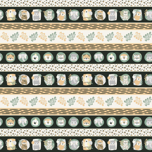 Into the Jungle - Border Stripe (3-Yard Pack)