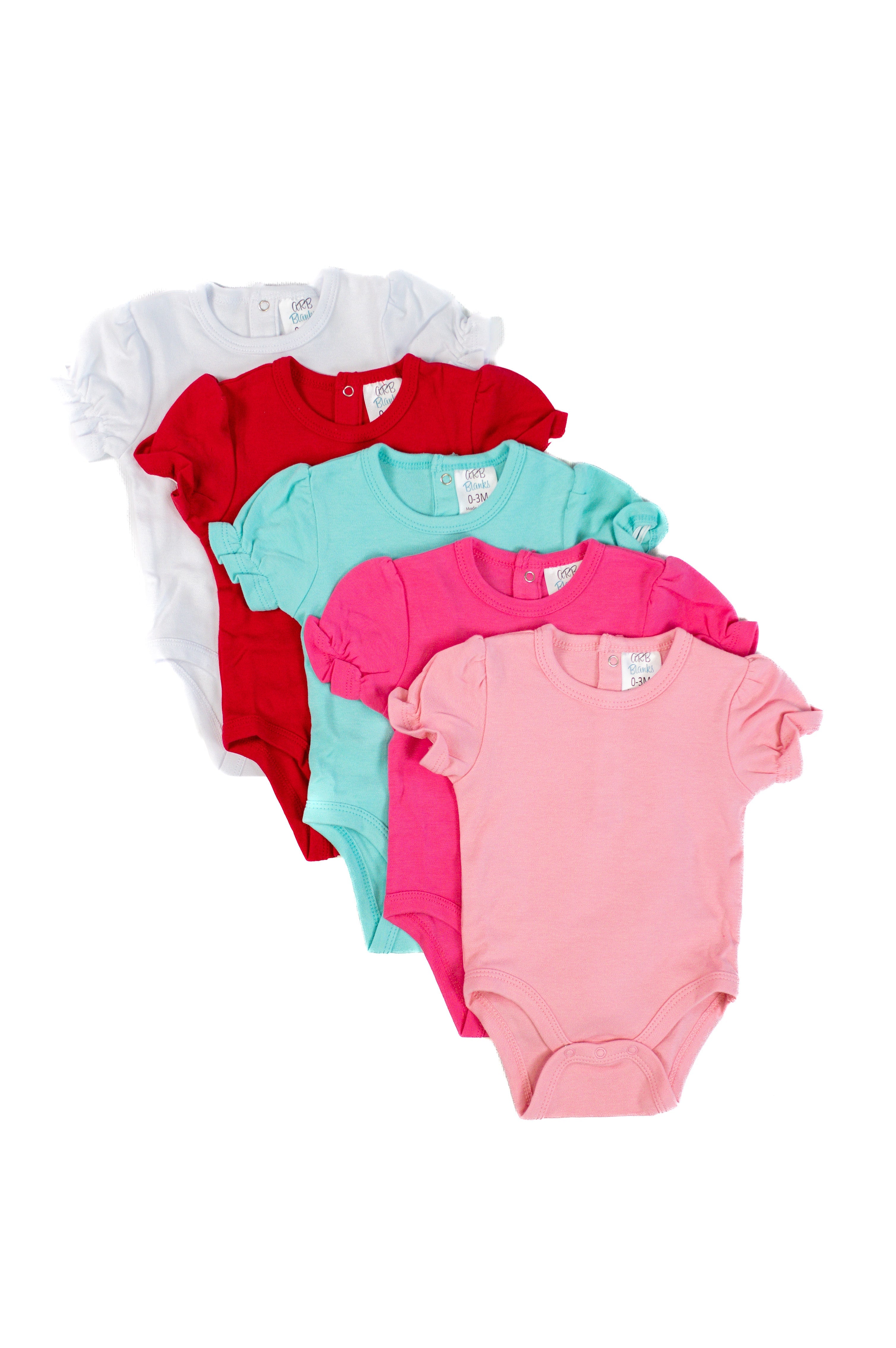 Girl's Short Sleeve Ruffle Bodysuit
