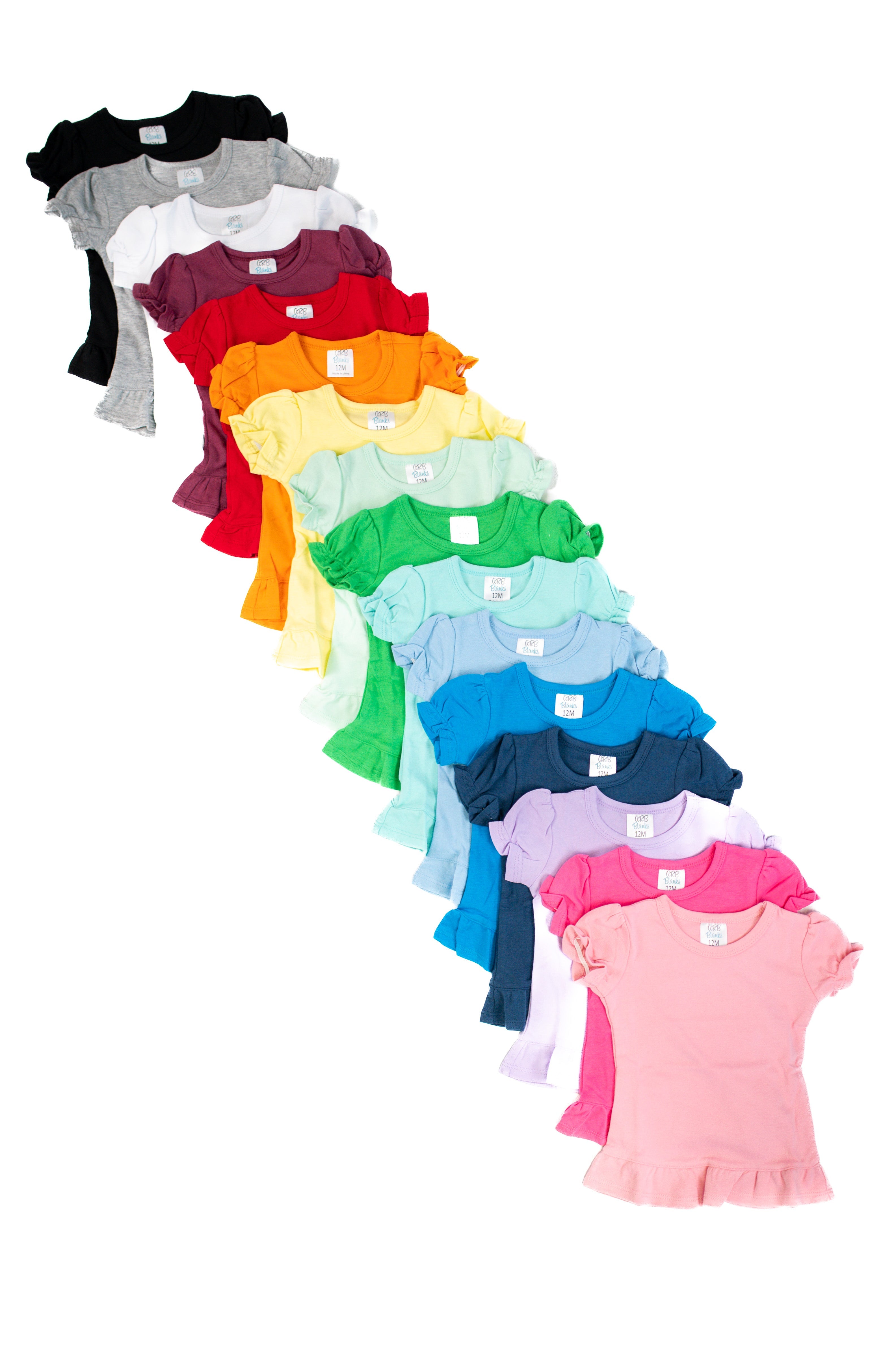 Girl's Short Sleeve Ruffle Shirt (Youth)