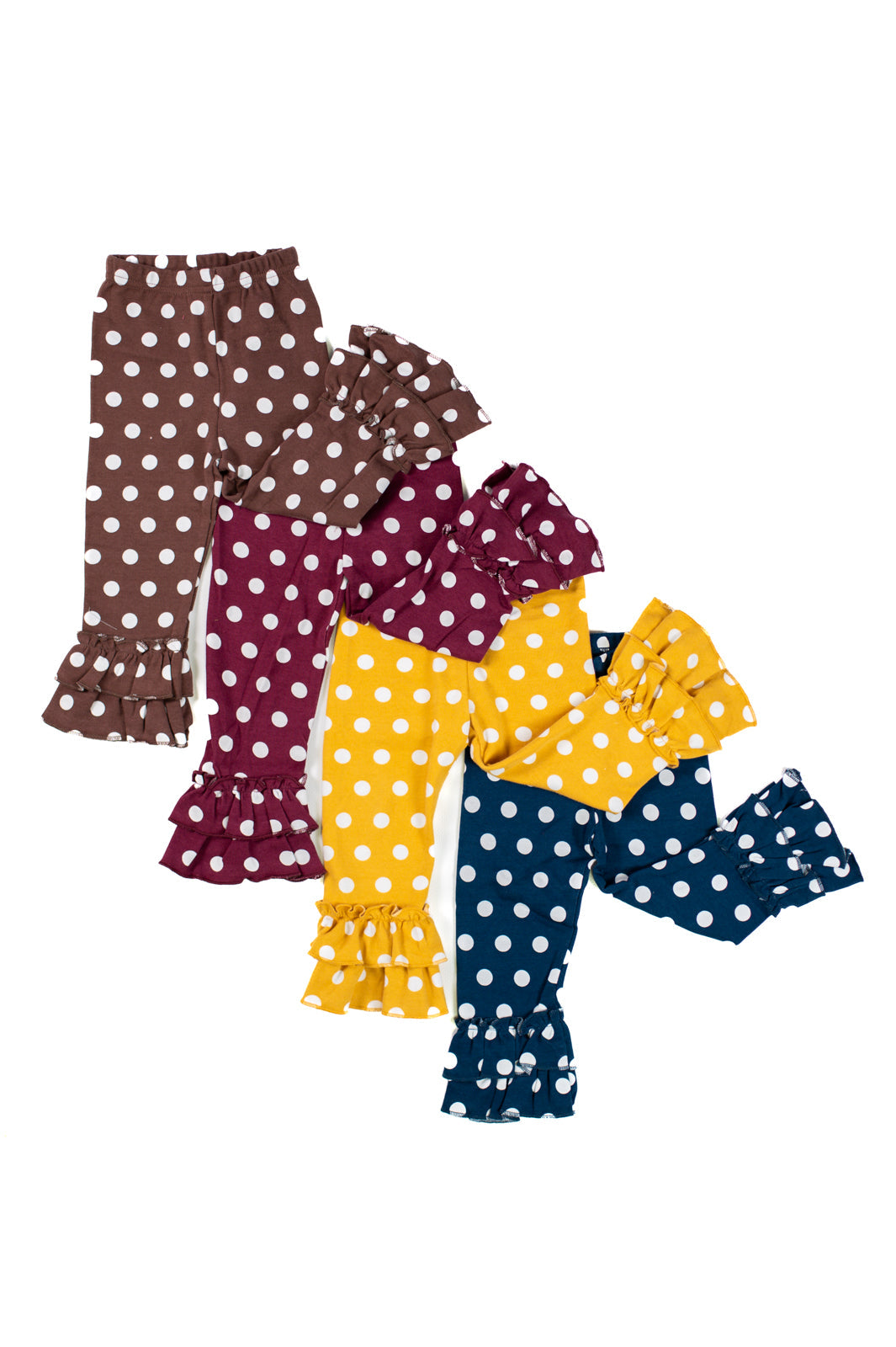 Girl's Polka Dot Ruffle Pants