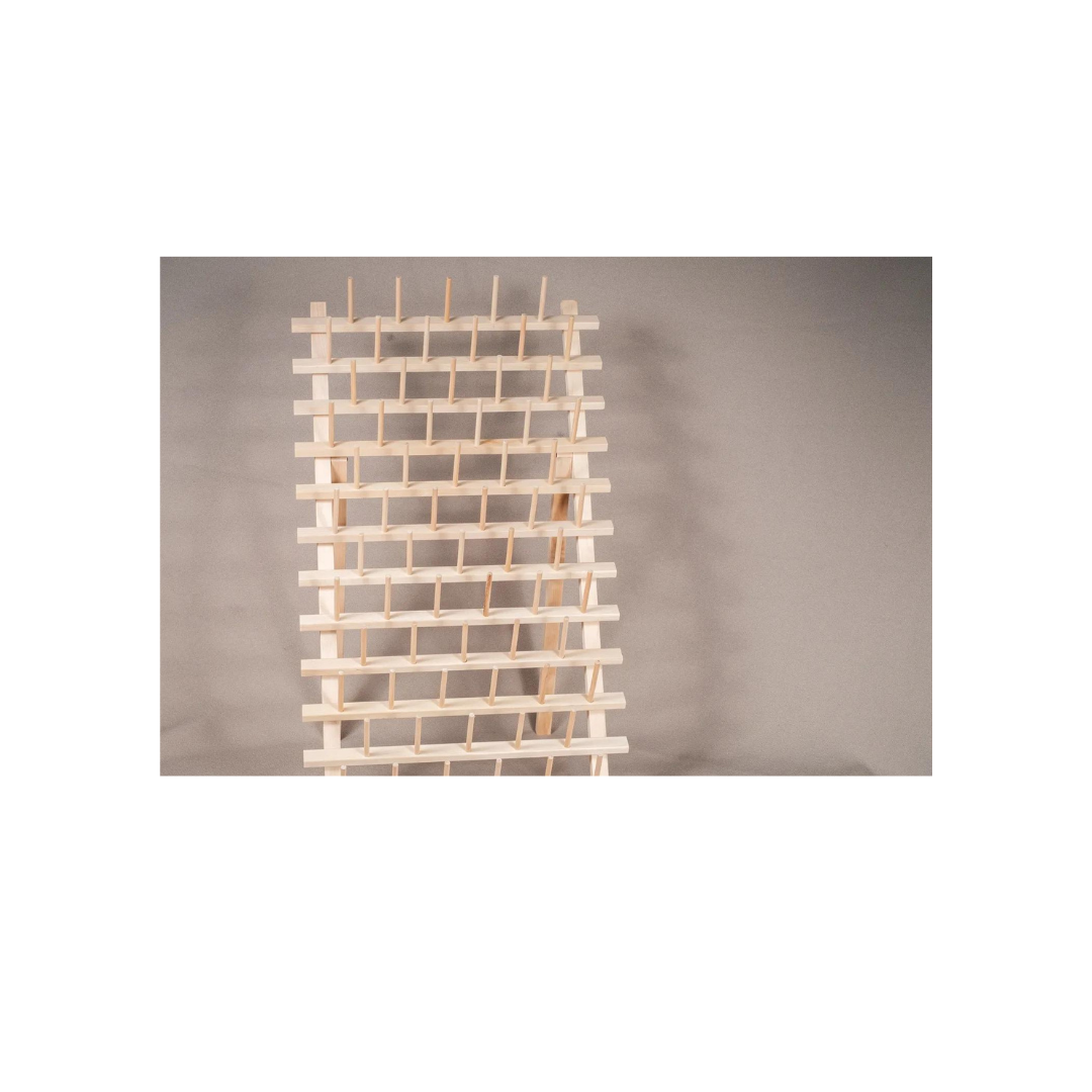 66 Spool Thread Wooden Rack for Large Spools