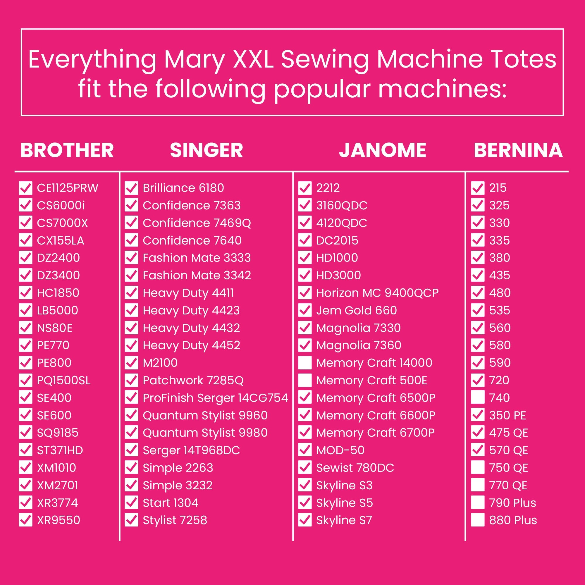 Everything Mary XXL 4 Wheel Collapsible Rolling Sewing Machine Storage Case, Purple Quilted