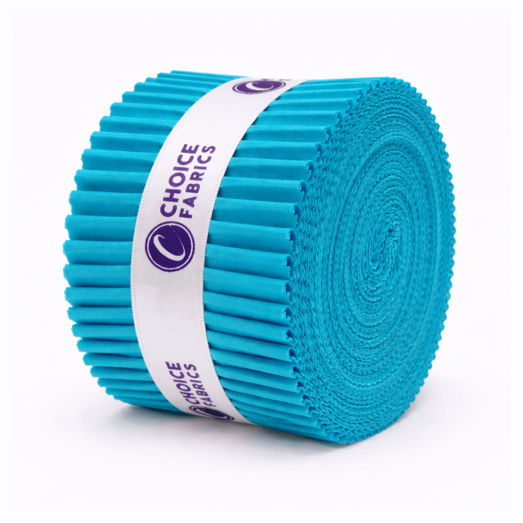 Supreme Solids - 2.5" Roll - Aqua (40 Strips)
