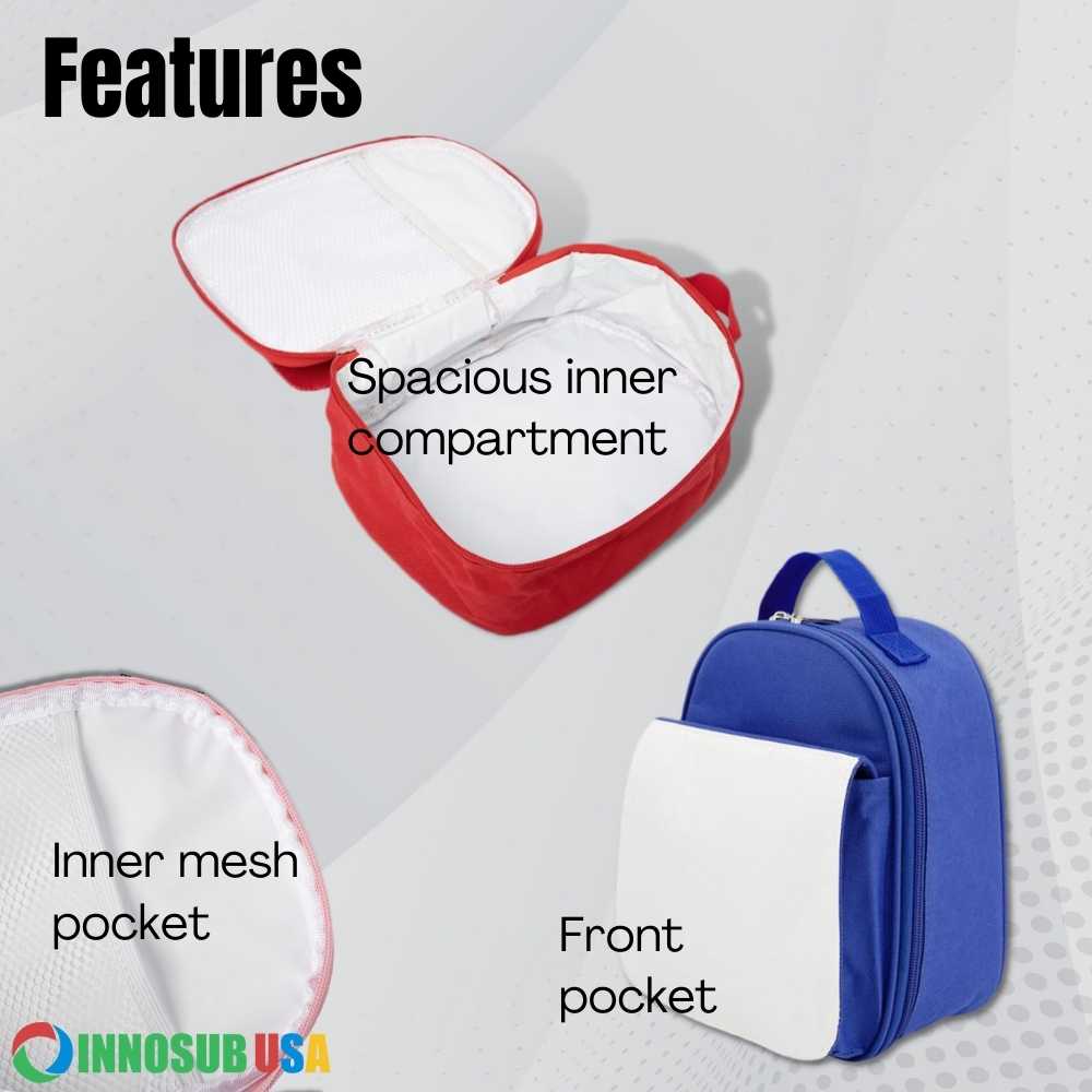 Sublimation Blanks Lunch Bag | Kids Lunch Box |DIY Sublimation Printing