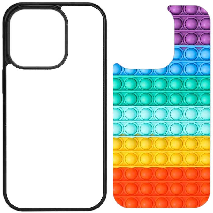 Sublimation Phone Rubber Cases for iPhone 16/15/14/13/12/11 | Aluminum Insert