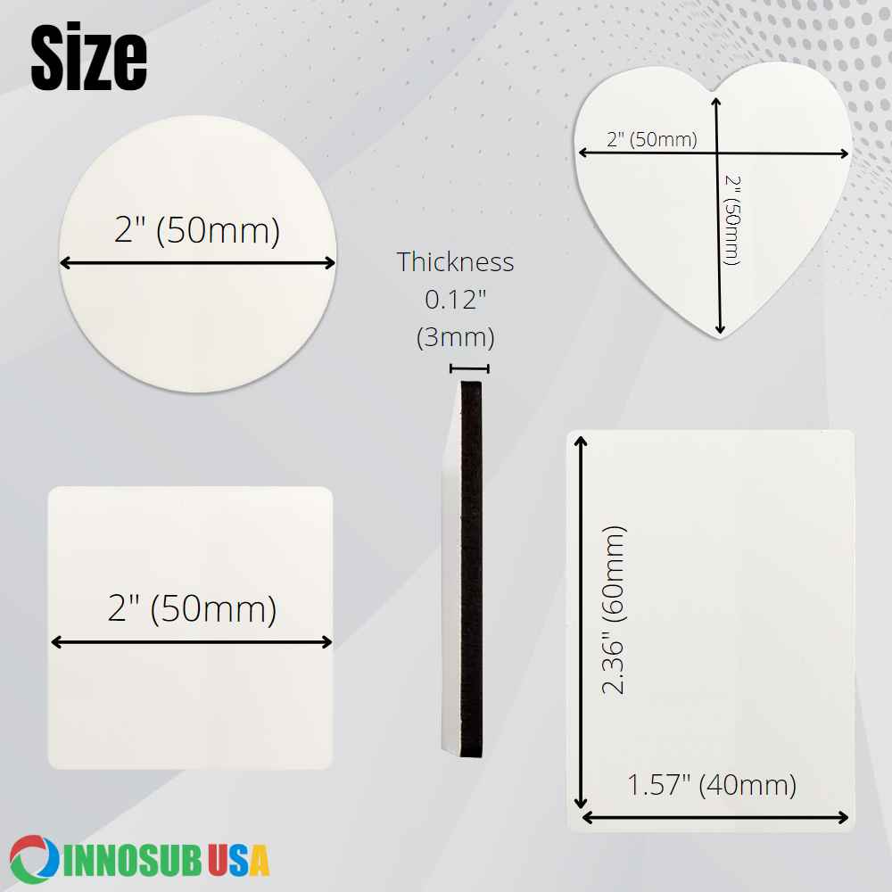 Sublimation Fridge Magnet|Blanks Refrigerator Magnet |  by INNOSUB USA