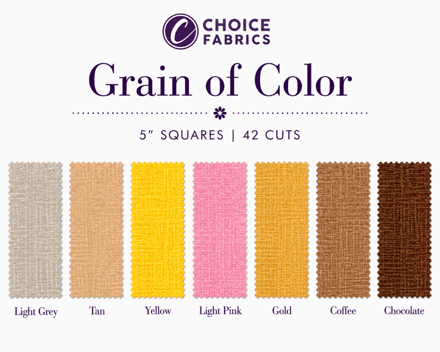 Grain of Color - 5x5 Charm Pack - Harvest (42 Squares)