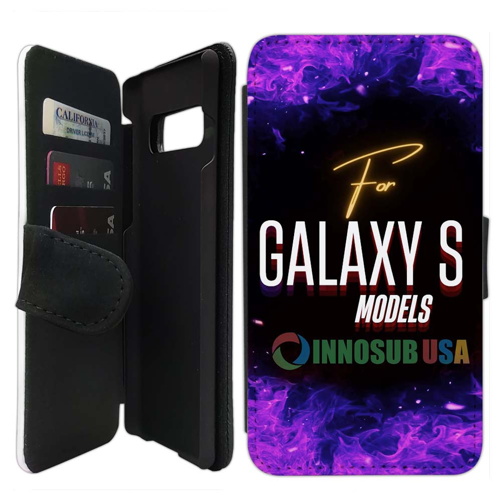 Sublimation Blanks Flip Wallet Leather Case Compatible with iPhone /Galaxy / Note