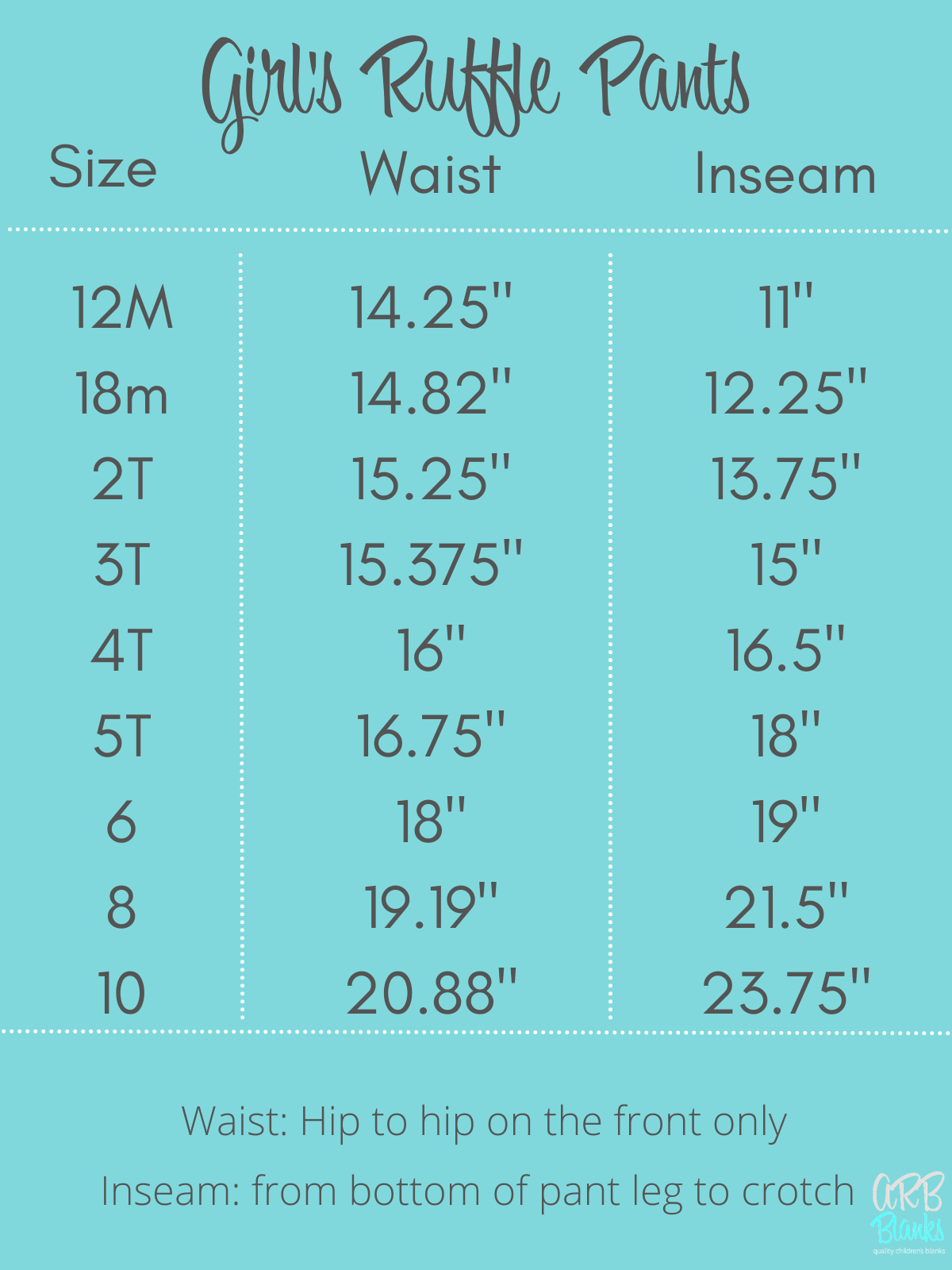 Girl's Solid Ruffle Pants