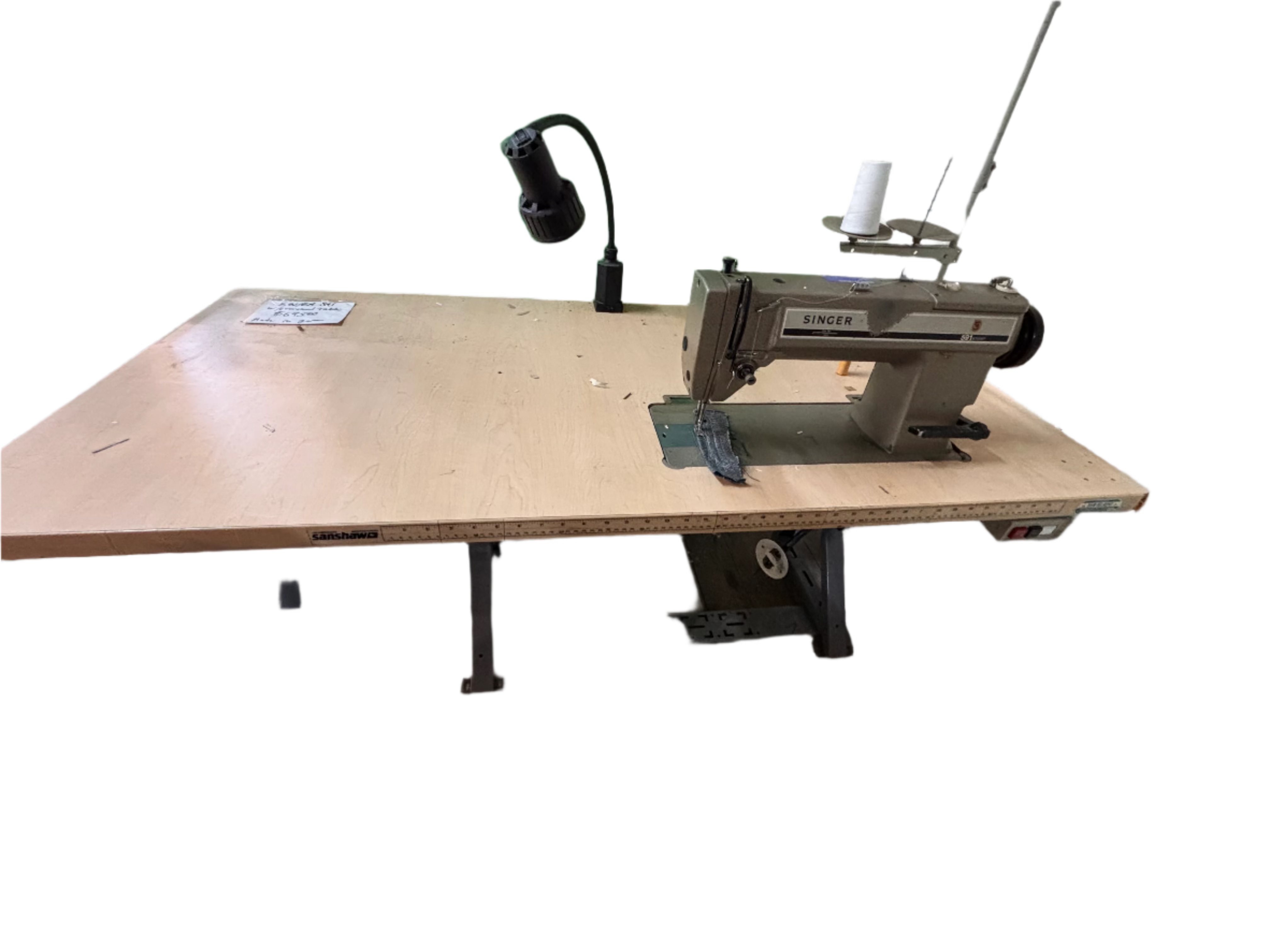 USED Singer 591 D200AD W/Over-Sized Table