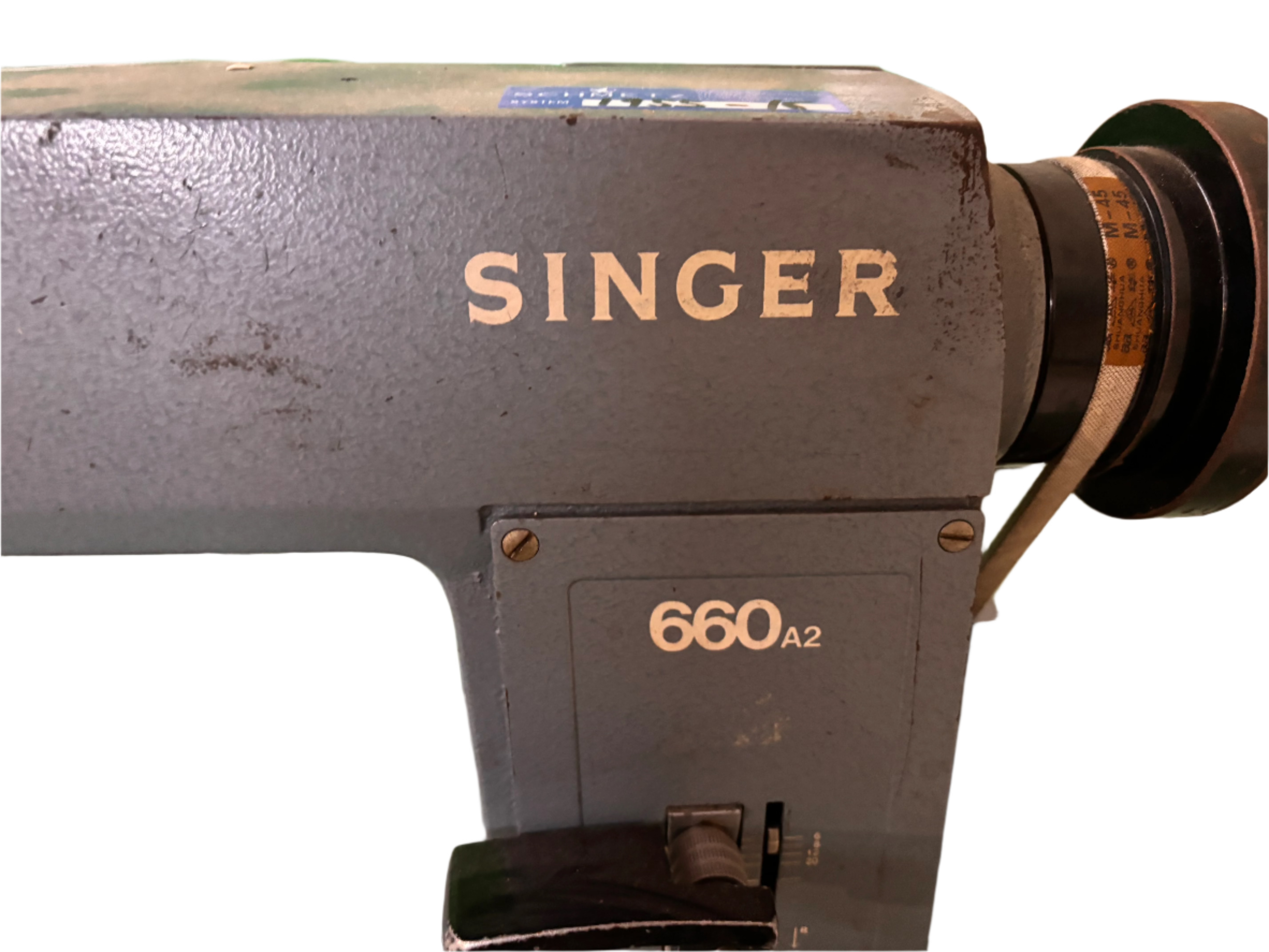 Used Singer 660 A2 Single Needle W/Reverse Genuine Solid Phillocraft Table +Steel Legs