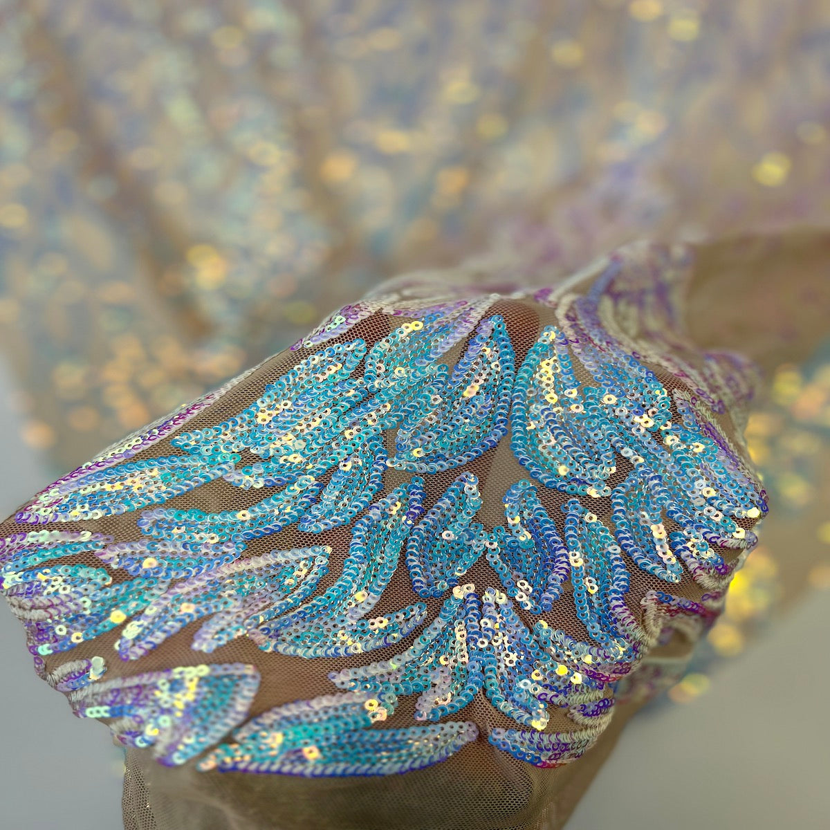 Lioness Stretch Sequins Fabric