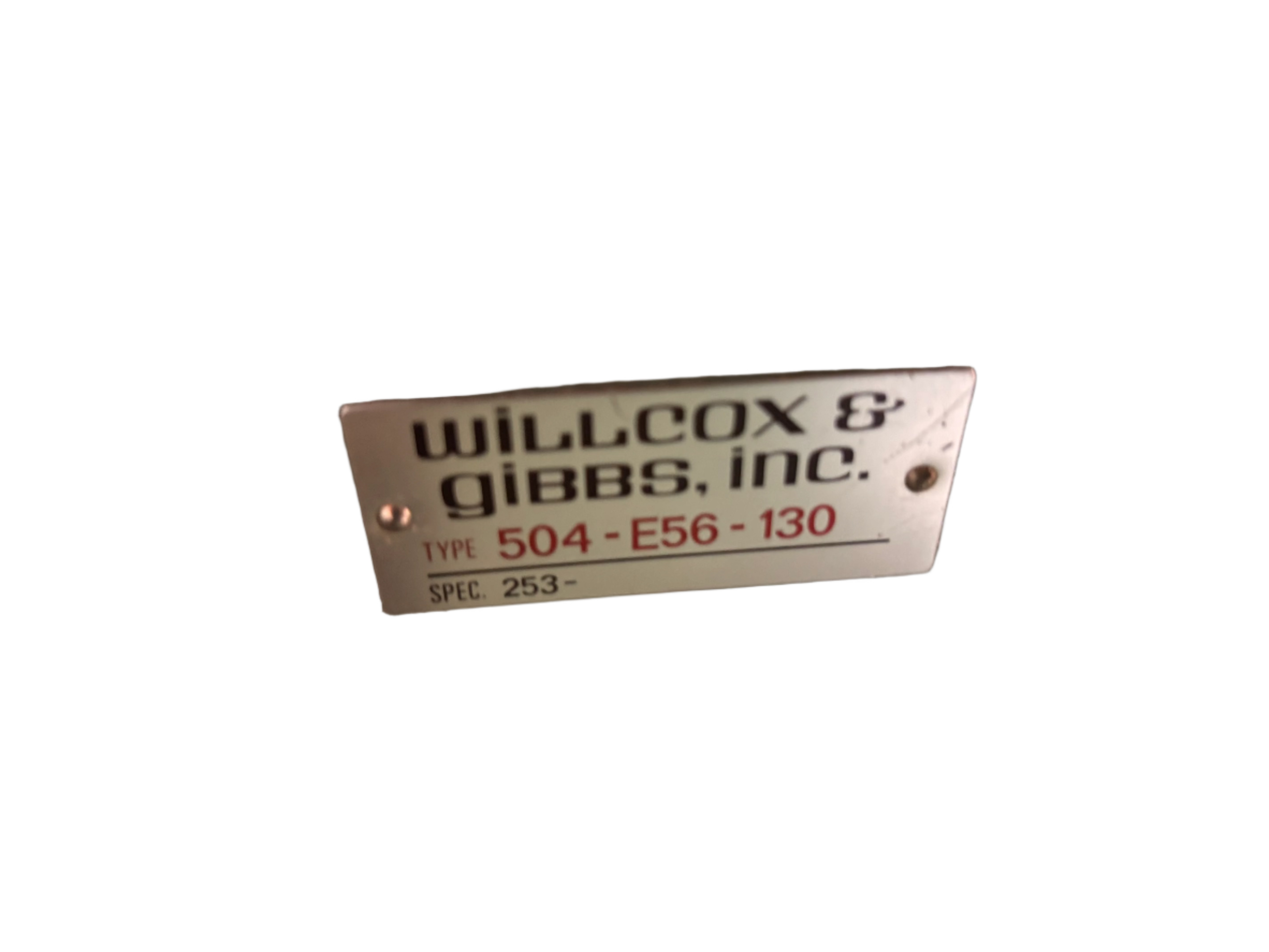 USED WILLCOX & GIBBS 504-E56-130 W/New Servo Motor