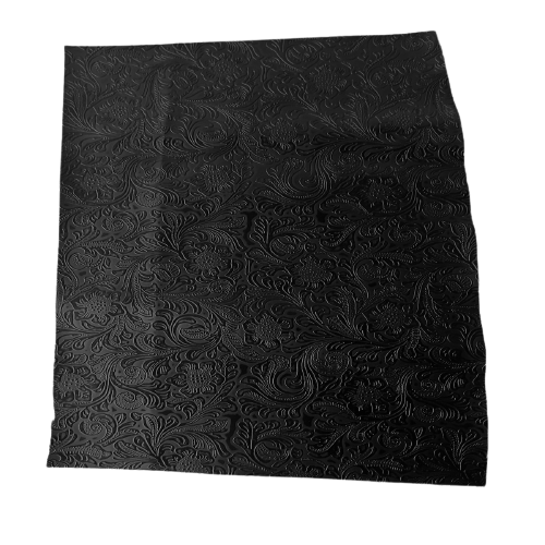 Western Floral PU Faux Leather Vinyl Fabric