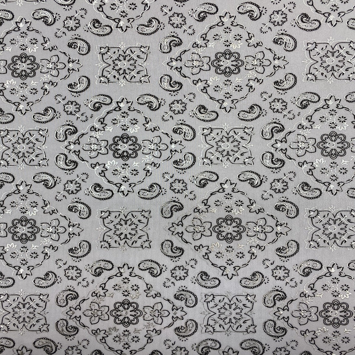 Bandana Paisley Print Spandex Fabric