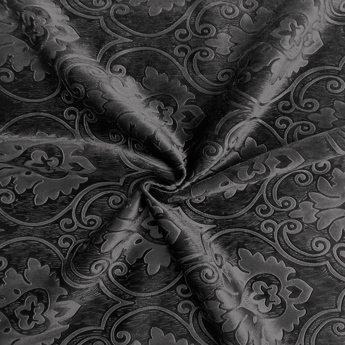 Royalty Damask Embossed Velvet Upholstery Drapery Fabric