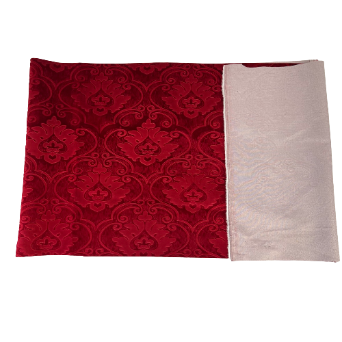 Royalty Damask Embossed Velvet Upholstery Drapery Fabric