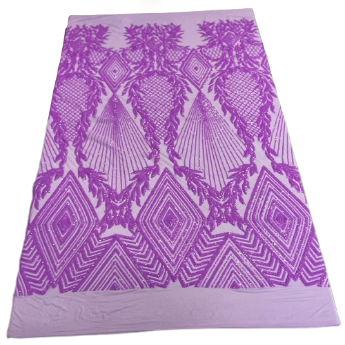 Alpica Geometric Stretch Sequins Fabric