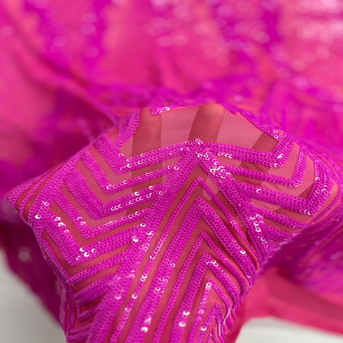 Alpica Geometric Stretch Sequins Fabric