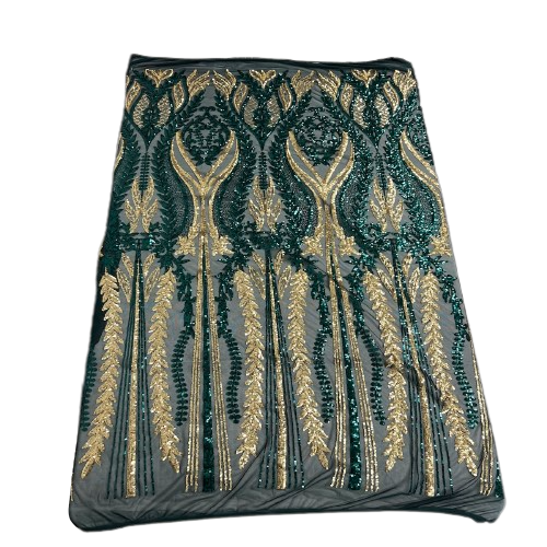 Alina Damask Stretch Sequins Fabric