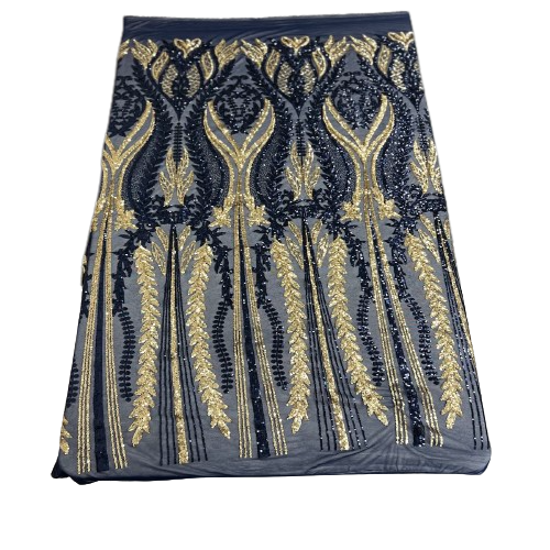 Alina Damask Stretch Sequins Fabric