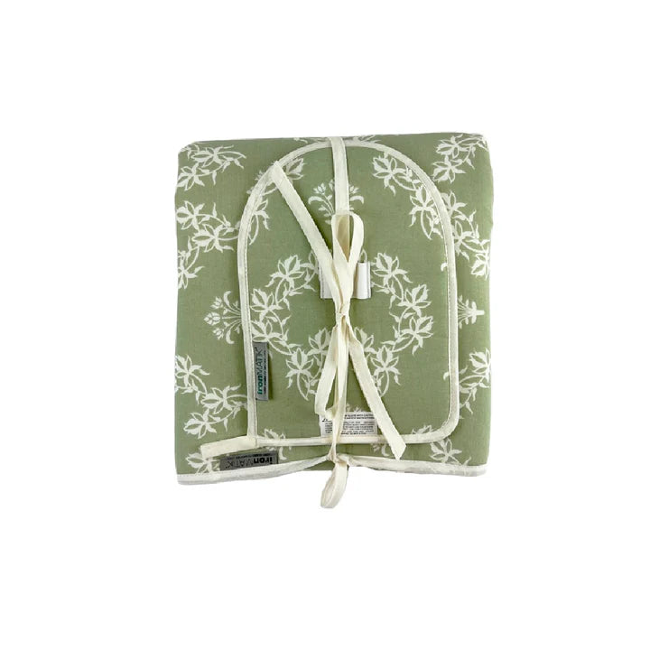 IronMatik Jaipur Green - The Ultimate Ironing Mat & Steam Glove Bundle