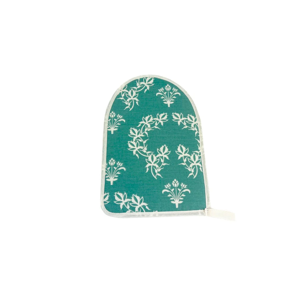 IronMatik Jaipur Blue - The Ultimate Ironing Mat & Steam Glove Bundle