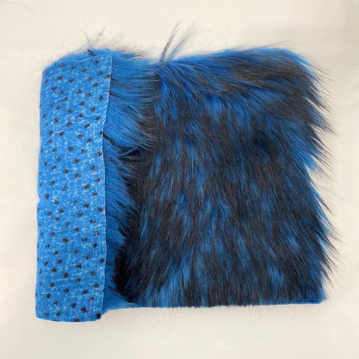 Husky Print Long Pile Shaggy Faux Fur Fabric