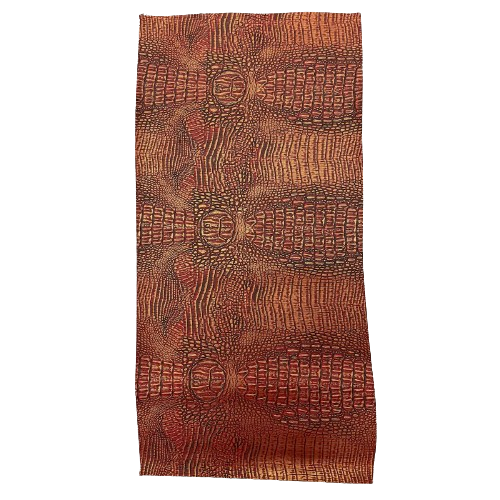 Mugger Two Tone Gator Faux Leather Vinyl Fabric