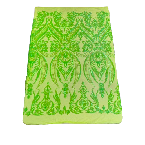 Catina Damask Stretch Sequins Fabric