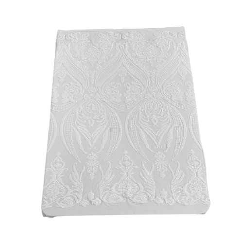 Catina Damask Stretch Sequins Fabric