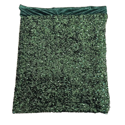 Sequins Embroidered Stretch Velvet Rodeo Fabric