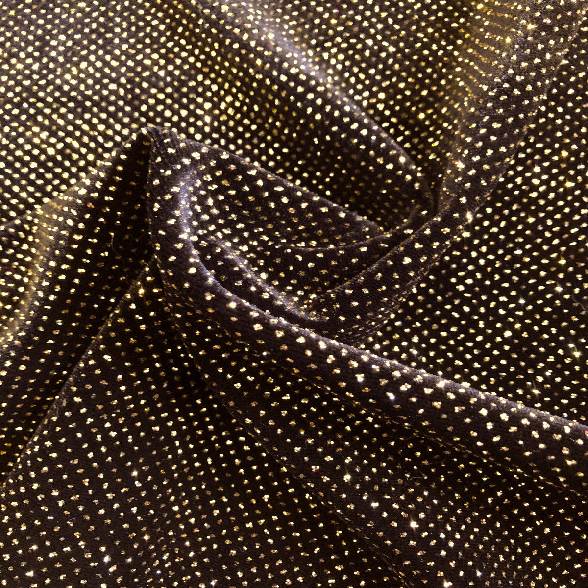 Sparkle Glitter Lurex Stretch Velvet Fabric