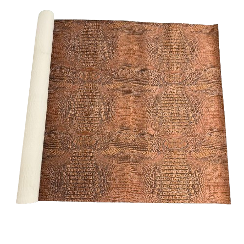 Mugger Two Tone Gator Faux Leather Vinyl Fabric