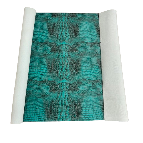 Mugger Two Tone Gator Faux Leather Vinyl Fabric
