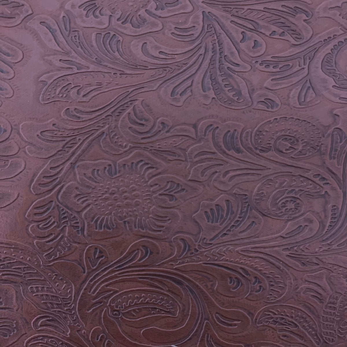 Western Floral PU Faux Leather Vinyl Fabric