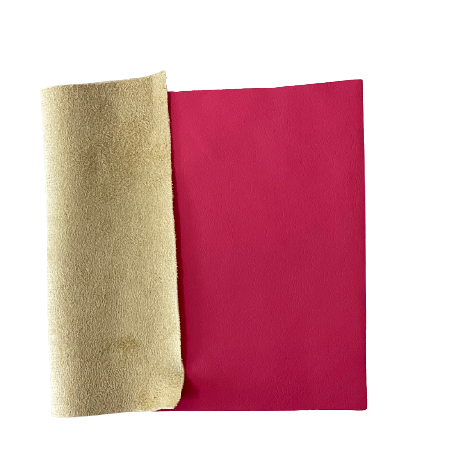 Lambskin Stretch Faux Leather With Suede Backing Apparel Fabric
