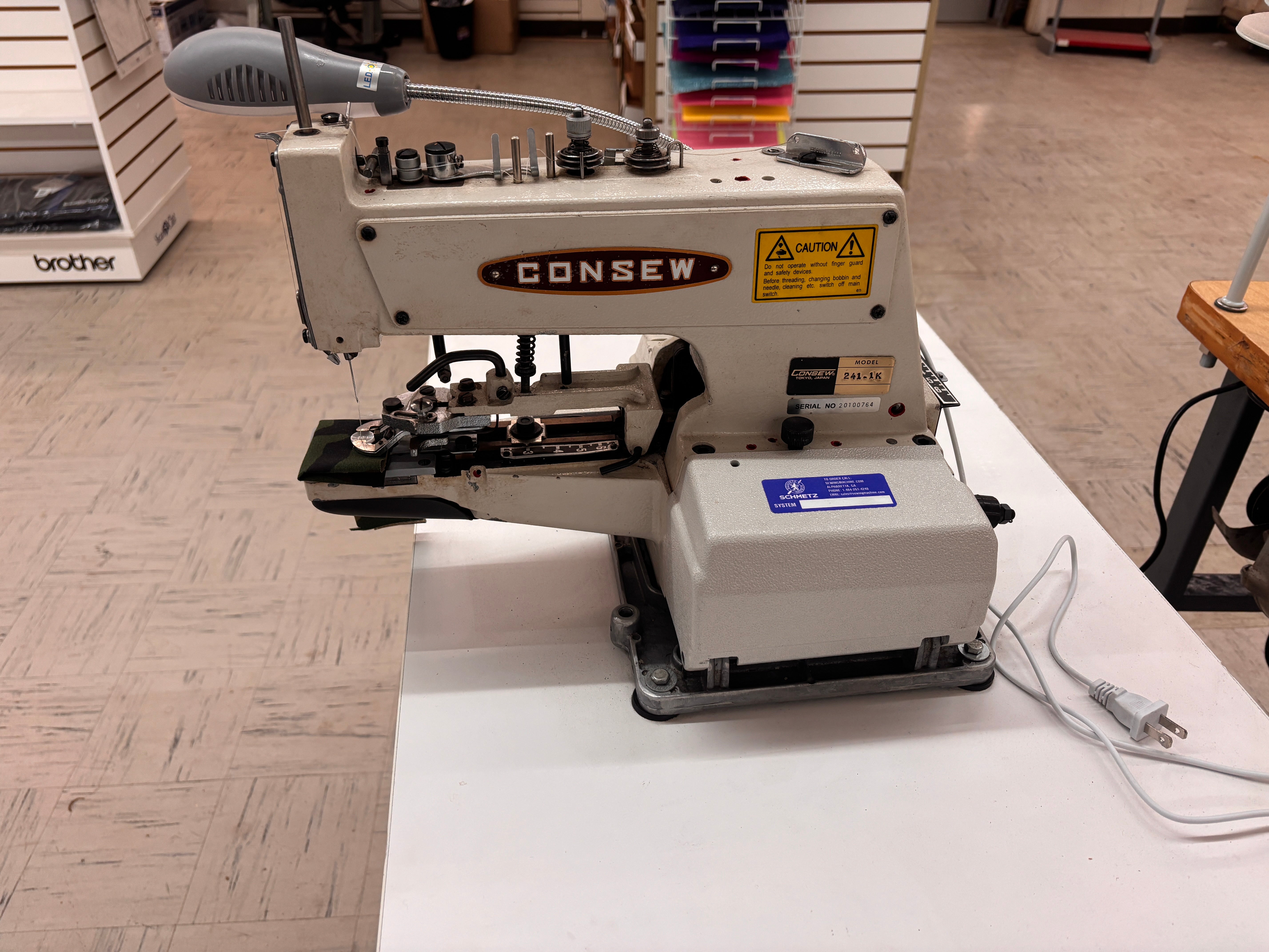 Used Consew Button Sewer 241K