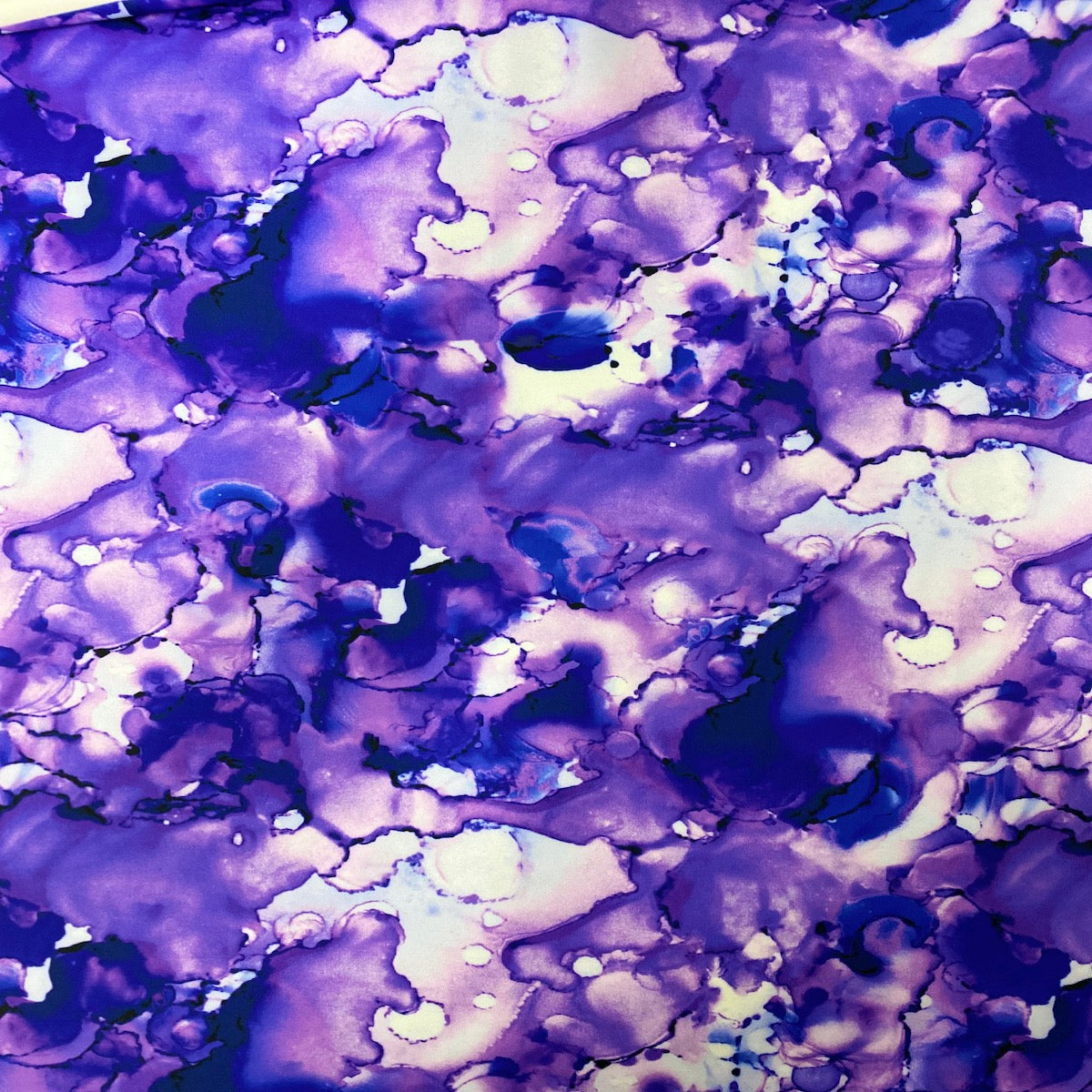Cloud Print Tie Dye Nylon Spandex Fabric
