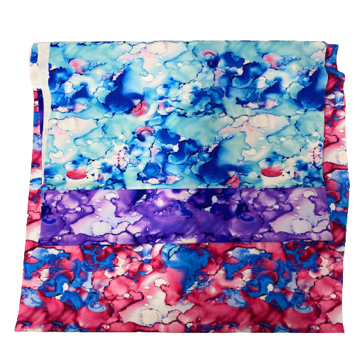 Cloud Print Tie Dye Nylon Spandex Fabric