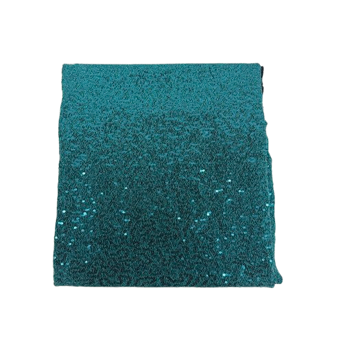 Metallic Lurex Embroidered Stretch Sequins Fabric