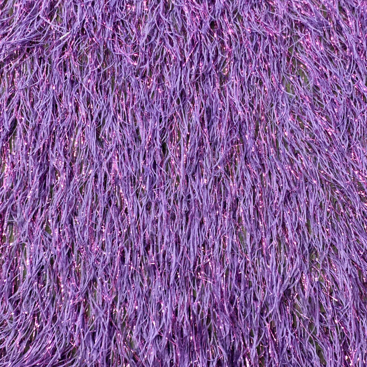 Metallic Faux Fur Tinsel Ostrich Feather Fabric