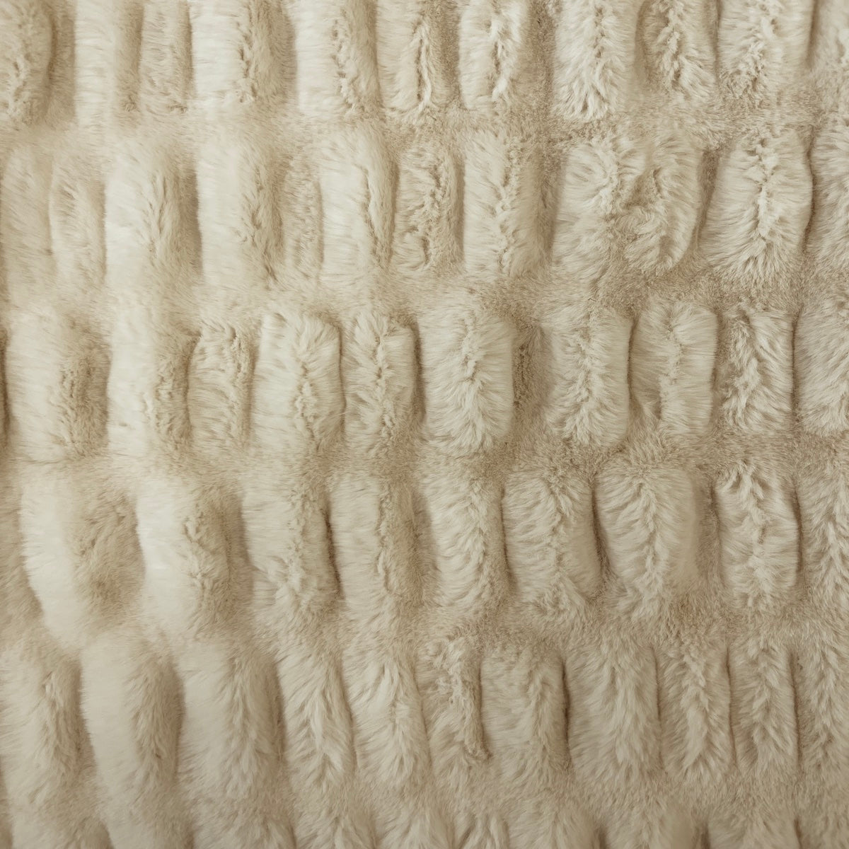 Ruched Chinchilla Stretch Faux Fur Fabric