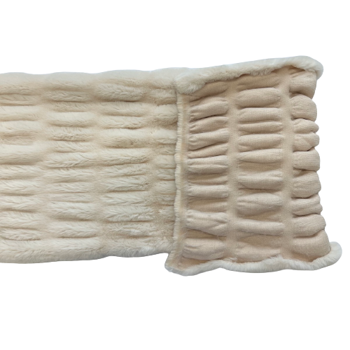 Ruched Chinchilla Stretch Faux Fur Fabric