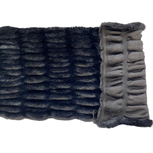 Ruched Chinchilla Stretch Faux Fur Fabric