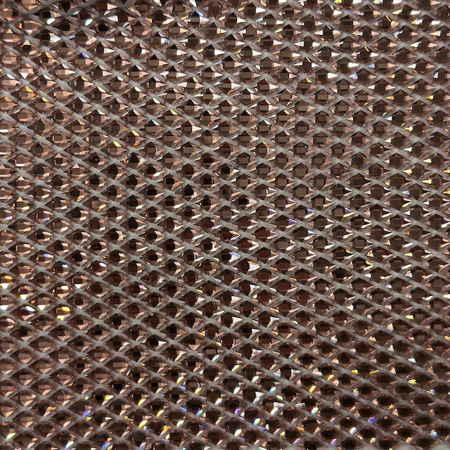 Diamond Gem Rhinestone Fishnet Fabric