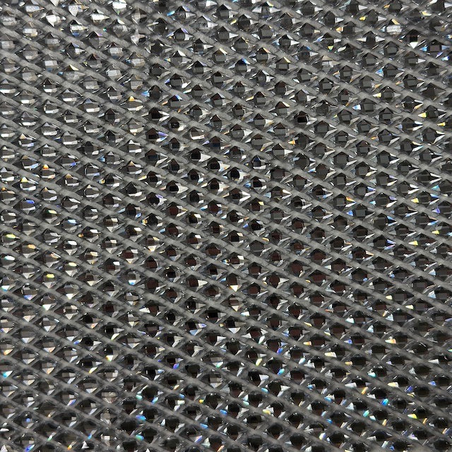 Diamond Gem Rhinestone Fishnet Fabric