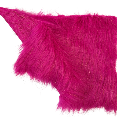 Tinsel Sparkle Glitter Long Pile Shaggy Faux Fur Fabric