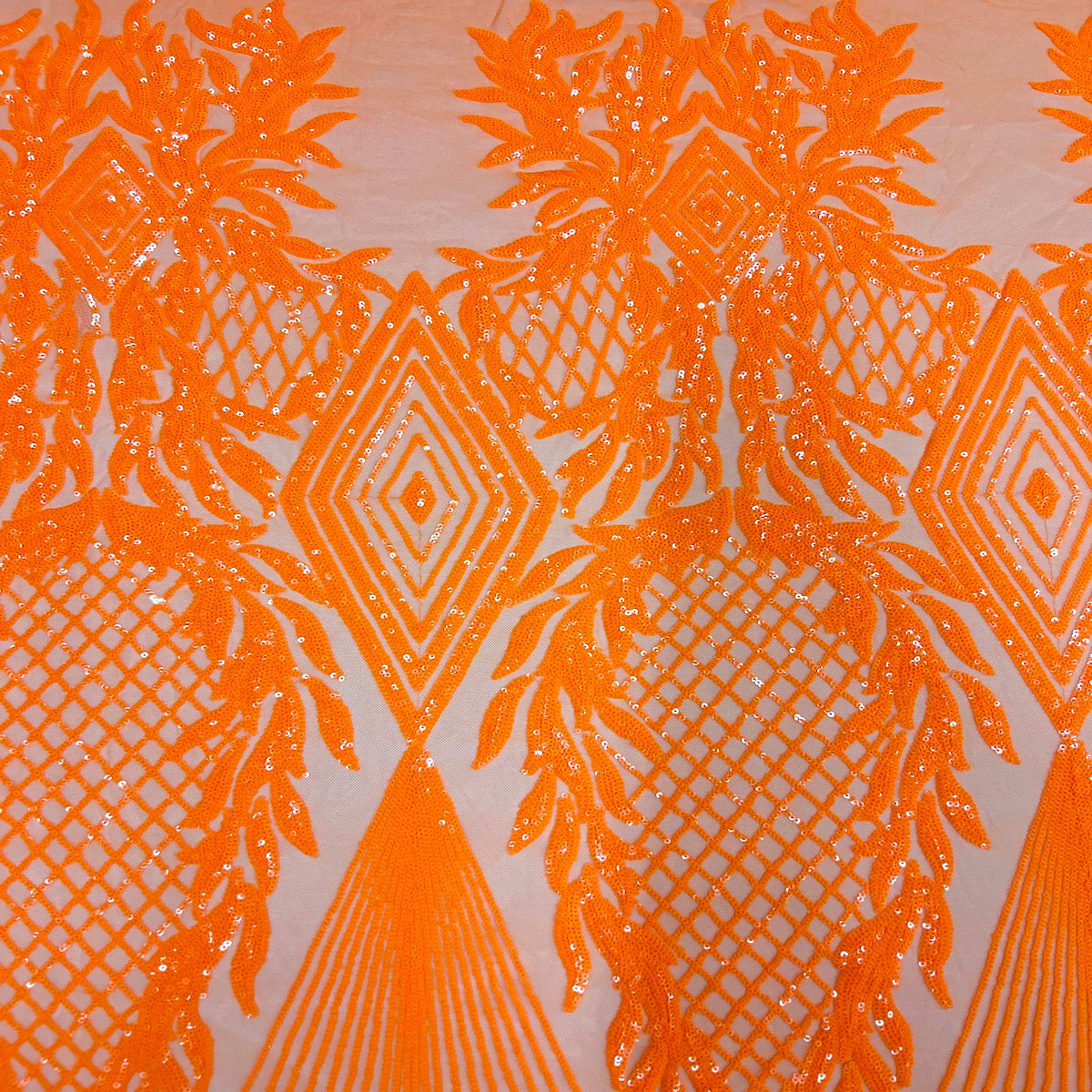 Alpica Geometric Stretch Sequins Fabric